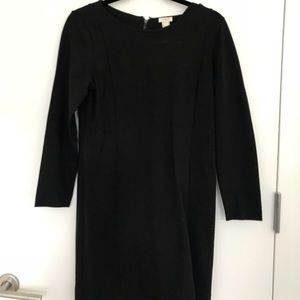 JCrew Black Long-sleeve Dress